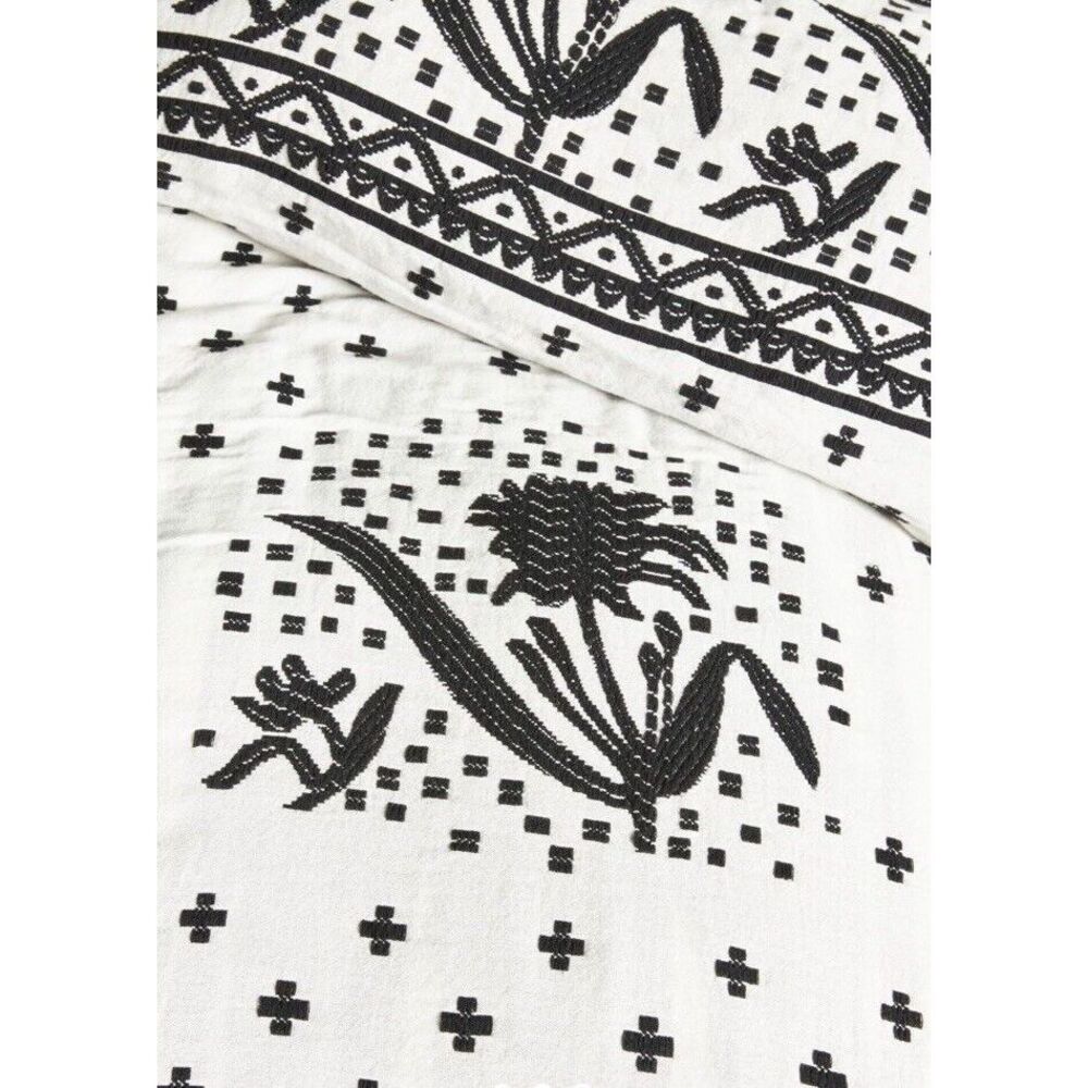 NWT Anthropologie Jacquard Woven Jeanette Queen Duvet - Picture 2 of 9
